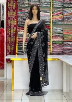 ক্রিস্টাল কুইন এলিগেন্ট শাড়ী - Image 2