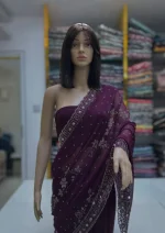ক্রিস্টাল কুইন এলিগেন্ট শাড়ী - Image 8